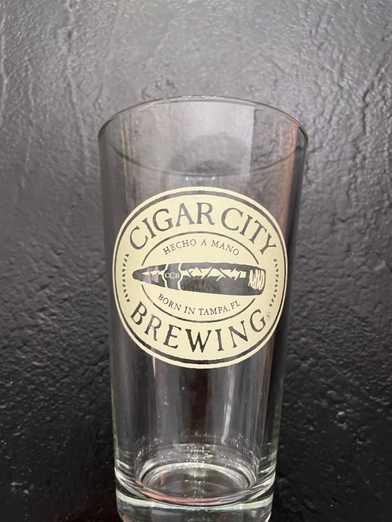 Other - Cigar City Brewing Logo Pint Glass - Clear with Cream Label